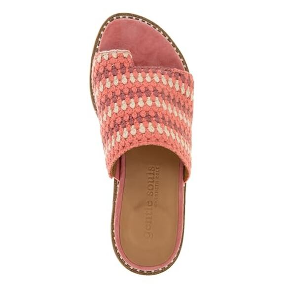 Gentle Souls Crochet Knit Lavern Platform Sandals Slides Boho Pink Sz 11 NEW - Picture 4 of 11